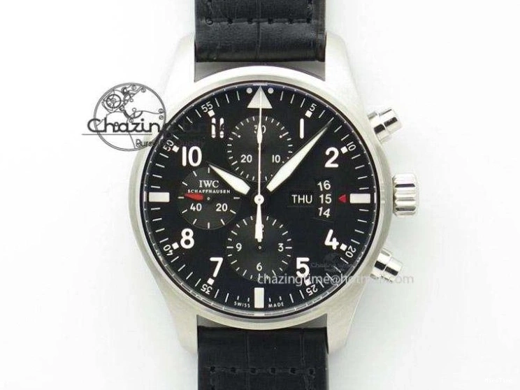 MIROTIME 0201 Da Vinci IW356601 SS TW 1:1 Best Edition Blue Dial On Black Leather Strap A Durable 7239